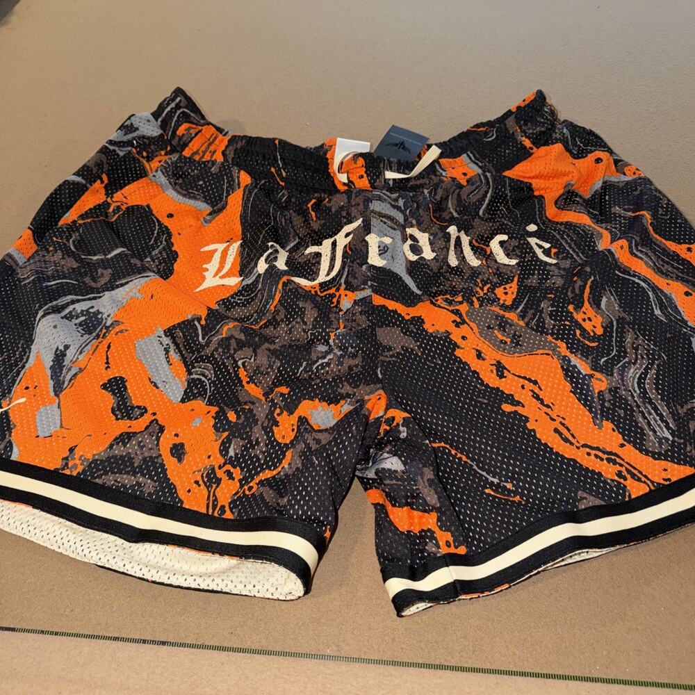 PUMA Lafrancé Heem 6 Inch Athletic Shorts Mens Orange Casual Size XXL
